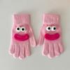 Ladies' Funny Gloves, Warm And Cute Cartoon Sausage Mouth, Leakage Finger, Split Finger, Fleece Gloves