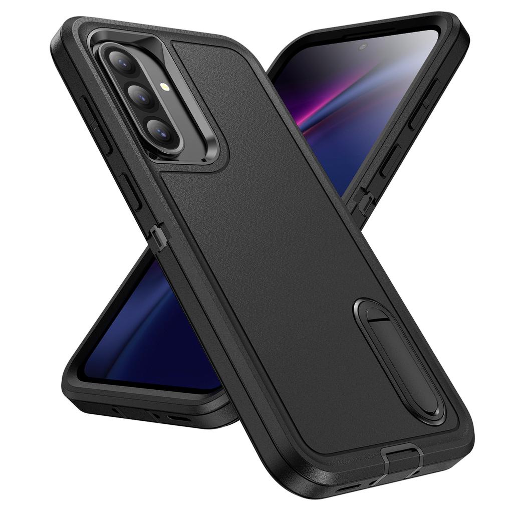 Чехол-броня 3 в 1 для защиты телефона Samsung Galaxy A16 A26 A36 A56 5G A06 A14 A54 A15 A17 с жесткой пластиковой рамкой и ТПУ задней крышкой