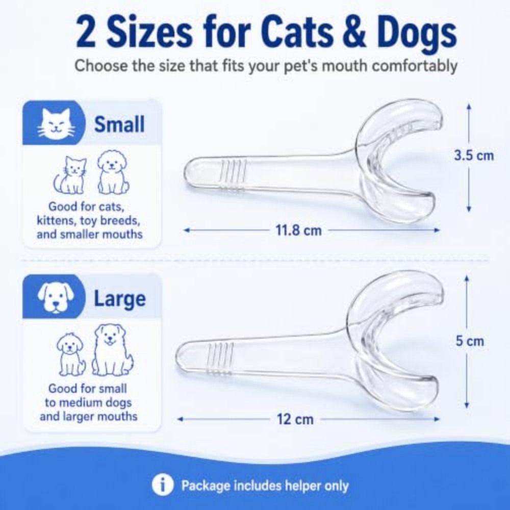 Plastic Children's Tooth Brushing Aid Multipurpose Pet Tooth Brushing Helper Daily Oral Hygiene