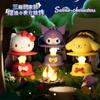 Брелок Sanrio Креативный Hello Kitty Ночник Брелок Cinnamoroll My Melody Kuromi Брелок Подвеска для рюкзака Подарки
