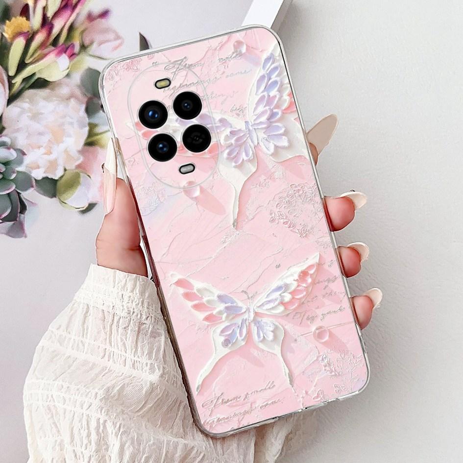 For Huawei Nova 13 Case Nova13 5G Cover BLK-AL80 Funda Popular Flower Butterfly Soft Clear Silicone Cases For Nova 13 Pro Bumper