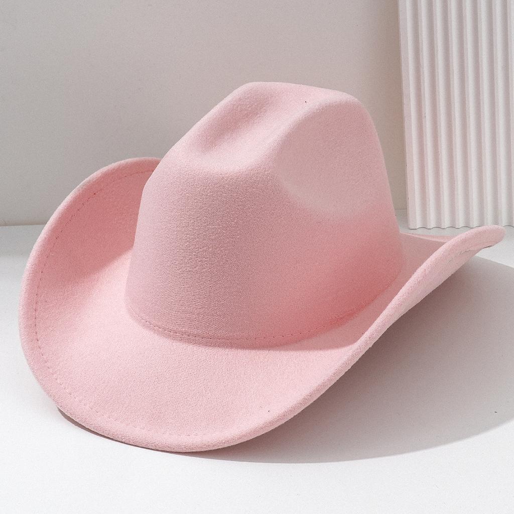 Top Hat American Western Cowboy Hat LOGO Customized Light Board Solid Color Digital Printing Embroidery Hat Customized