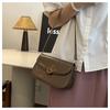 Ielgy Texture Ladies Messenger Bag Temperament Underarm Bag Fashionable All-Match Simple Shoul
