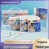 Acrylic Marker Pen Set: 12/24/36/48/60 Quick-Drying Watercolor Highlight Markers