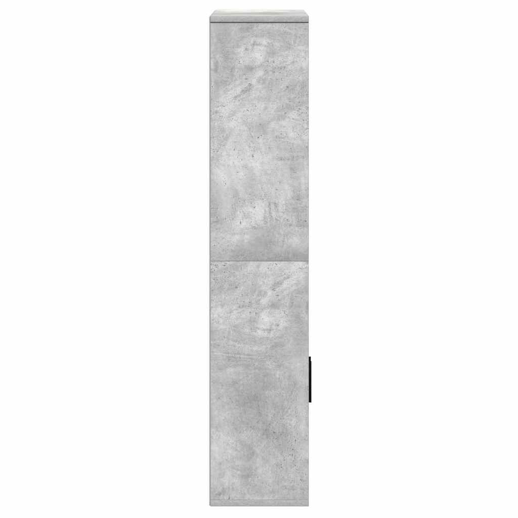 Bookshelf Concrete Grey 60x24x120 cm Engineered Wood