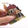 Miniature House Fairy Garden Balcony Micro Landscape Home Decoration Resin Craft Decor