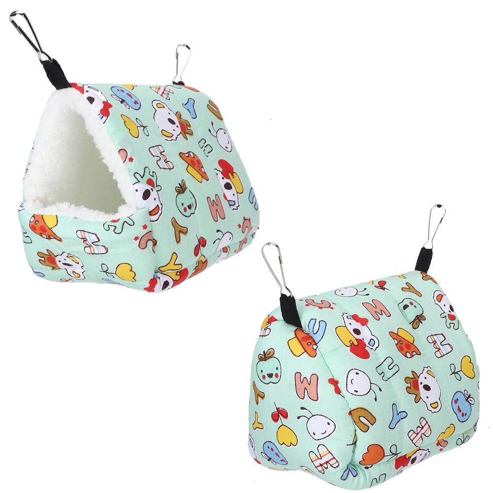 Green Winter Hamster Warm Hammock Hanging Bed House Nest for Small Pets Squirrel Sugar Glider Rabbit Guinea Pig