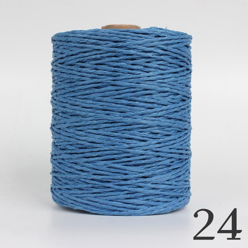 2 Roll Natural Raffia Straw Yarn Colorful Threads For Summer Hand Knit Crochet Hat HandBag Cushion Baskets Hand Craft Material