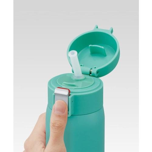 Skater Straw Mug Bottle 480ml Cold Storage Stainless Steel Water Bottle Disney Mickey Mouse Green World One Touch Open STOT5ST-A
