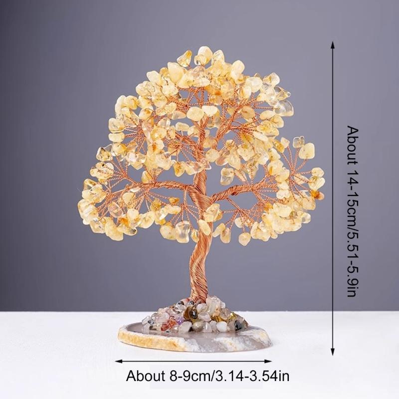 Elegant Crystal Lucky Tree Decoration To Attract Wealth and Positive Energy for Desks and Living Room
