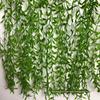 Green Weeping Willow Leaf Hanging Wall Decoration for Ceilings and Projects