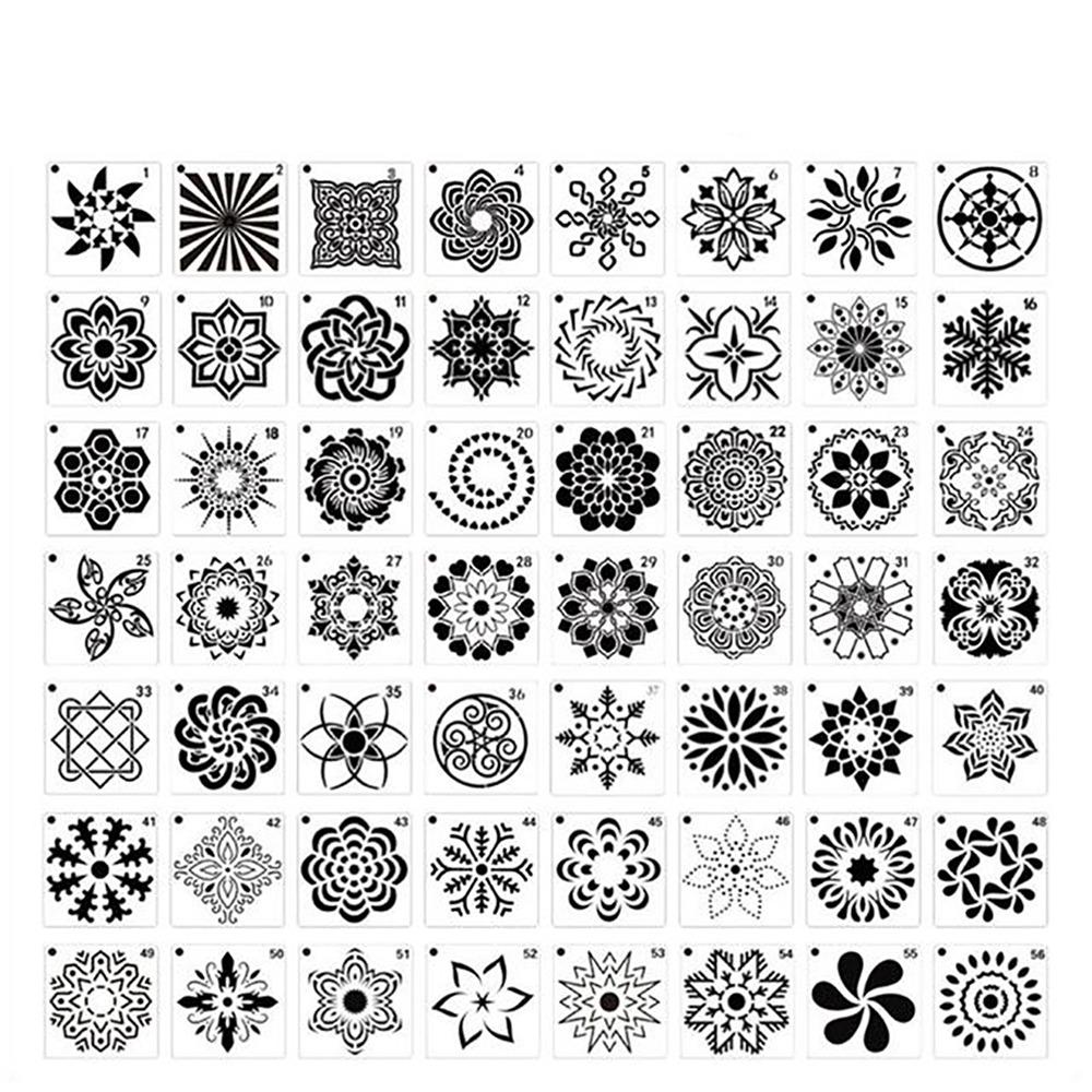 Stencils Card Making Scrapbooking Craft DIY Drawing Tool Painting Stencils Mandala Pattern Hollow