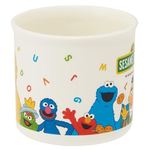 Skater Children's Plastic Lunch Cup, 200ml, Dishwasher Safe, Made In Japan, Sesame Street Design, KE4AAG-A