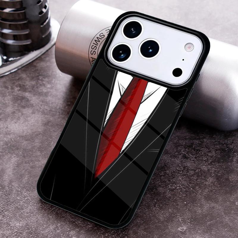 Man Suit Shirt Tie Phone Case for iPhone 17 16 15 Pro Max Air 14 13 12 11 Plus Shockproof Capa Cover