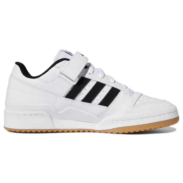 Adidas Forum Low White Black Унисекс Кроссовки Cloud-White Core-Black Gum H01924