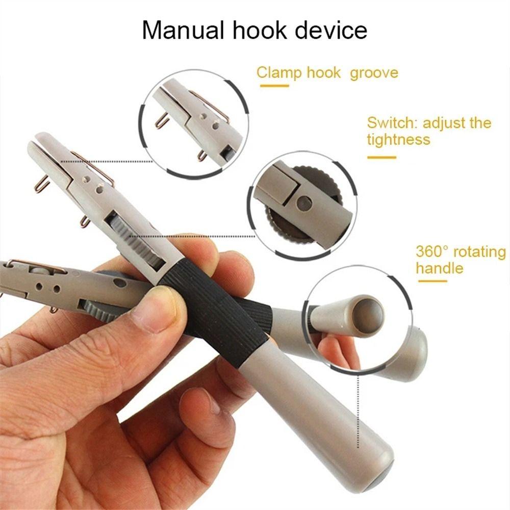Hook Line Tying Knot Tool Manual Fishhook Tier Hook Tying Tool Fishhook Knotter Fishing Hook Tier