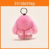 Плюшевый Причудливый Брелок из Кроличьего Меха Красочный Кролик Подарочный Аксессуар Для Стильных Девушек