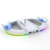 PS5 Slim Controller Charging Base RGB Charger Dock with Bracket Playstation5 Slim Host Heat Dissipation Game Accessory
