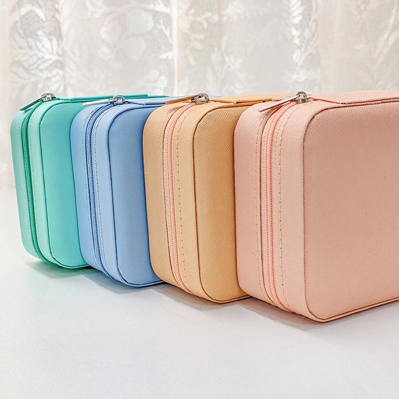 Компактный дорожный футляр для ювелирных изделий: Мини-хранилище для серег, ожерелий, колец