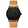 Large Dial Men'S Casual Simple Scale Matte Belt Quartz Watch + Crown Bracelet