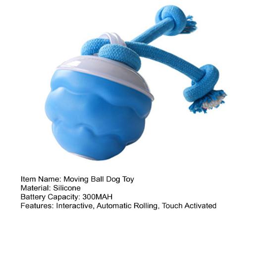 Интерактивная игрушка для собак, мяч, активируемый прикосновением, катящийся, пищащий, автоматически движущийся, злой
