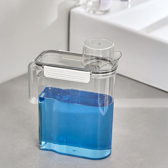 Герметичная банка для стирального порошка Yousheng, прозрачная емкость для хранения, коробка для стирального порошка, предотвращает сырость для прачечной, ванной комнаты