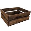 Caisse De Rangement En Bois Wengé - CREATIVE DECO - 40 X 30 X 15 Cm - Vintage