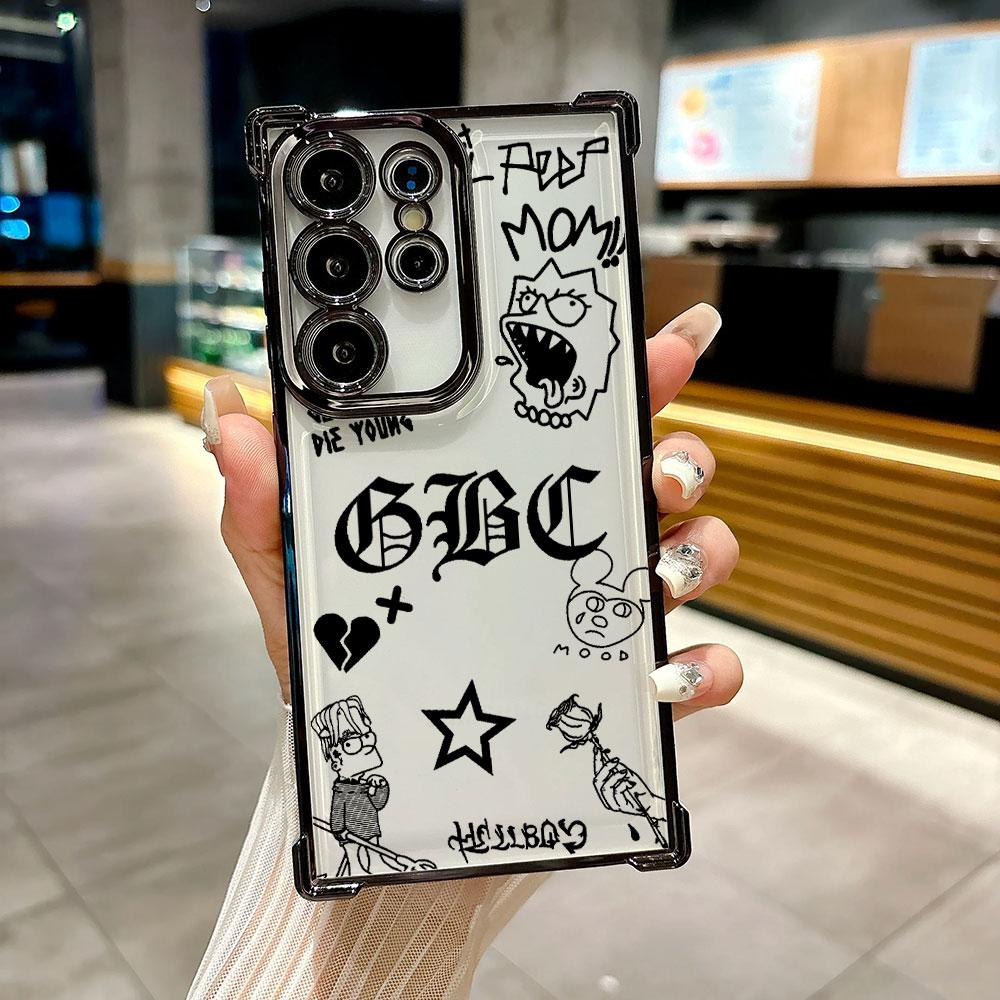 Lil Peep Rapper Hell Boy Coque For Galaxy S26 Ultra Phone Case For Samsung S26 S25 S24 S23 S21 Ultra S20 FE S25 Plus Soft Cover