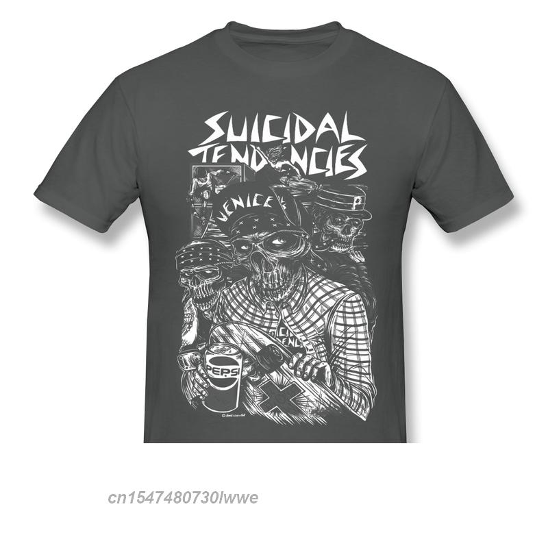 Suicidal Tendencies Print Cotton Funny T Shirts Punk Short Sleeve Summer Unisex Tees Streetwear