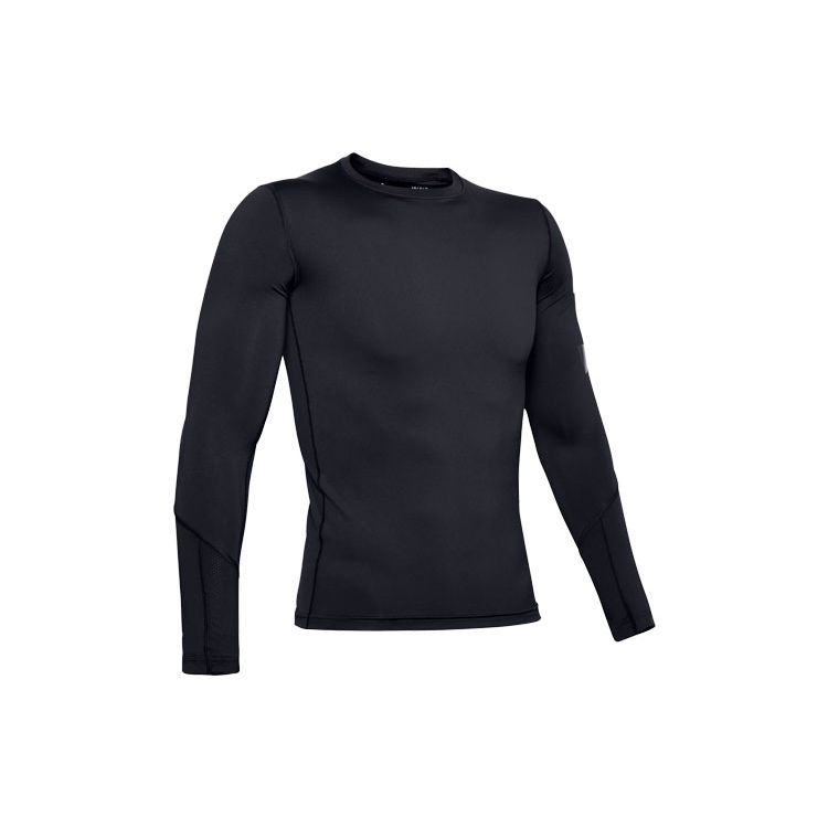 Under Armour Спортивная футболка с длинным рукавом, мужские топы, черная 1351817-001