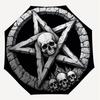 1PC Skull Star Umbrella-8-Rib Reinforced, Automatic Open, Lightweight & Durable, Cute Fashion Accessory for Outdoor-F2659