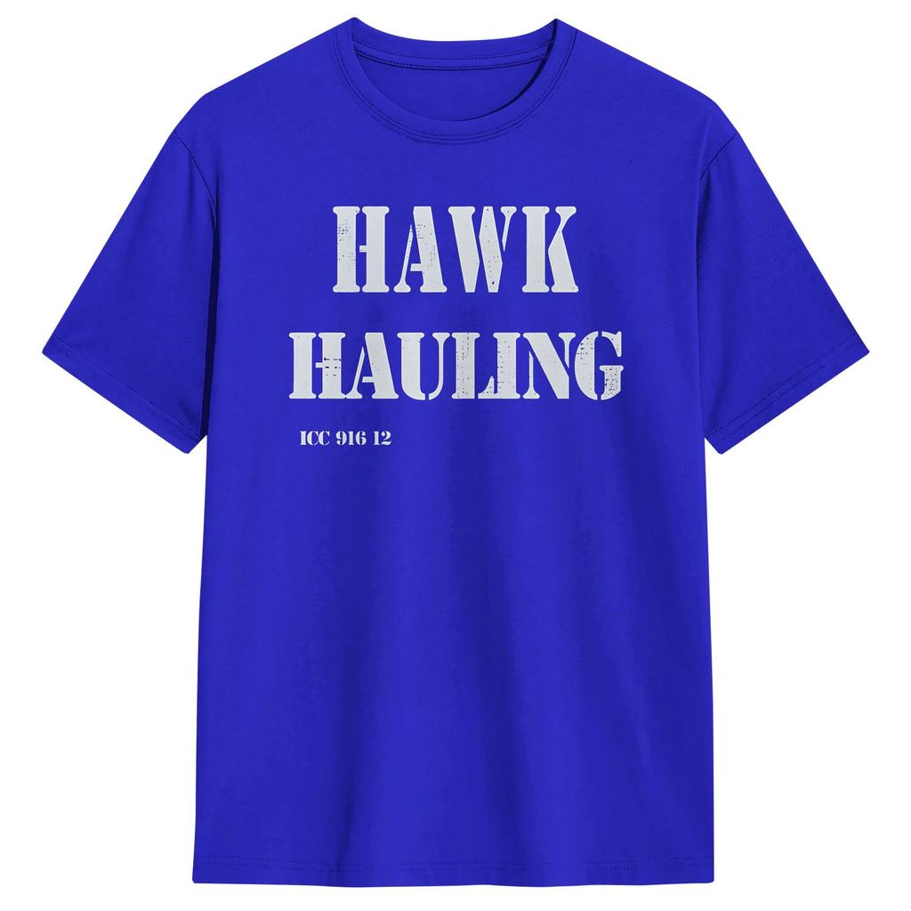 Hawk Hauling Door Decal TShirt Summer Over The Top Hippie TShirts Pure Cotton O Neck Oversize Clothes Short Sleeve Tshirt