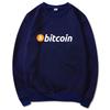 New Unisex ONeck Sweatshirt Comfortable Unisex Bitcoin Printed Printed Hoodie Fashion Unisexs Pullover Street Trendy Unisexs Clothing