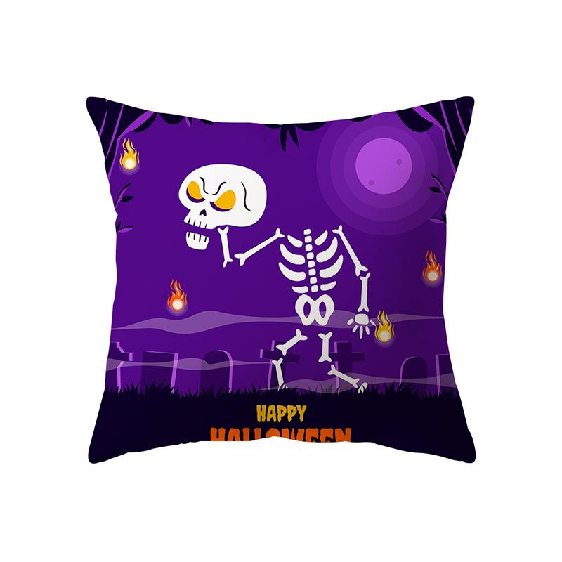 Подушка с изображением тыквенного черепа на тему Хэллоуина, чехол для дивана, праздничный подарок, декор для вечеринки, дом