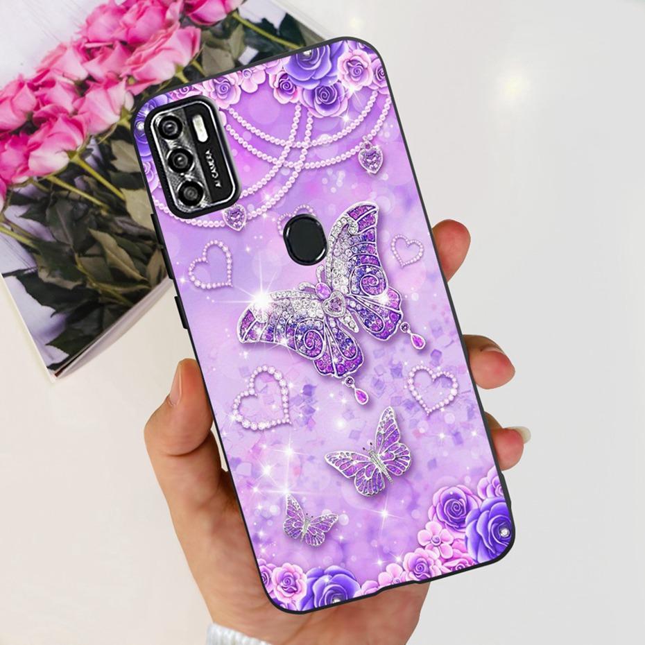 Симпатичный чехол для ZTE Blade A7s 2020 / Optus X Pro / Telstra Evoke Plus 2, черный, силиконовый, мягкий, чехол-обложка для Zte A7s (2020) А7020