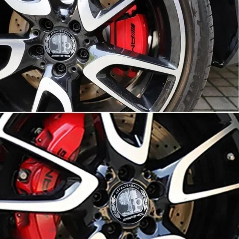 Для Mercedes Benz 4 шт. Колпачок ступицы колеса автомобиля Наклейка на центральный болт колеса Для Mercedes-Benz C180 C200 E300 S350 E260 ml350 GLK декор