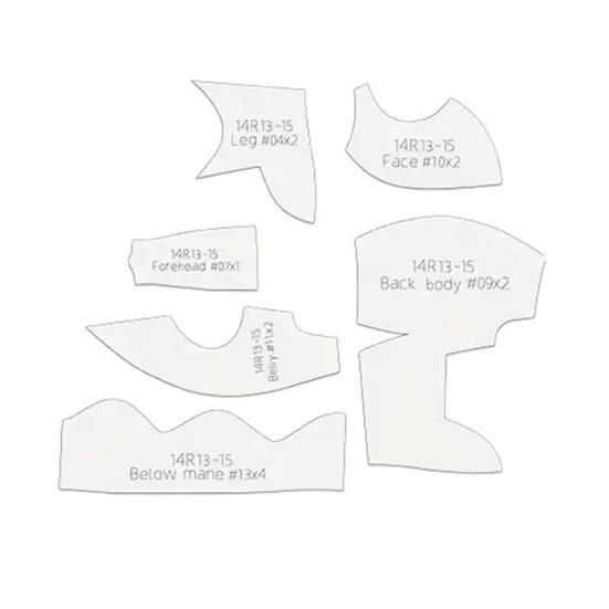 13 шт./комплект выкроек для шитья льва для начинающих выкройка для шитья мягкой игрушки с шаблонами многоразовый набор линеек для квилтинга