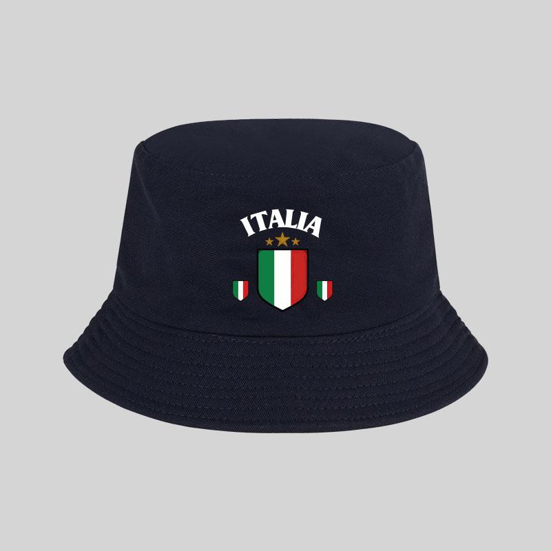 MLFO “ITALIA” Рыбацкая шляпа с принтом флага Легкая, дышащая, складная Спортивный классический стиль Унисекс Подарок для итальянского фаната