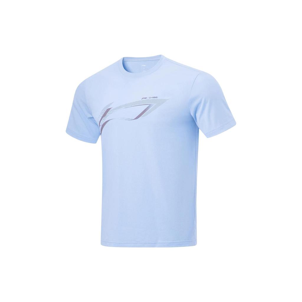 Мужская футболка Li Ning Fitness Series Цвет: Чистое небо, синий. Артикул: ATST573-5