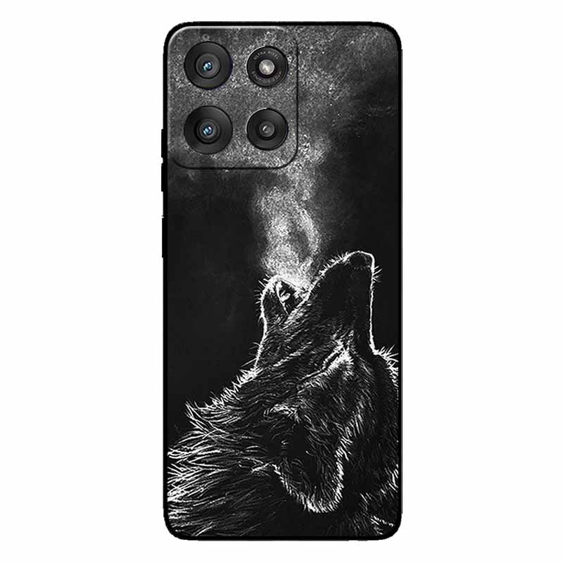 Для Motorola Moto G56 G86 Чехол Модный Защитный Силиконовый Задний Чехол Для Moto G86 5G ТПУ Задняя Крышка Телефона Capa MotoG56 5G Волк Funda