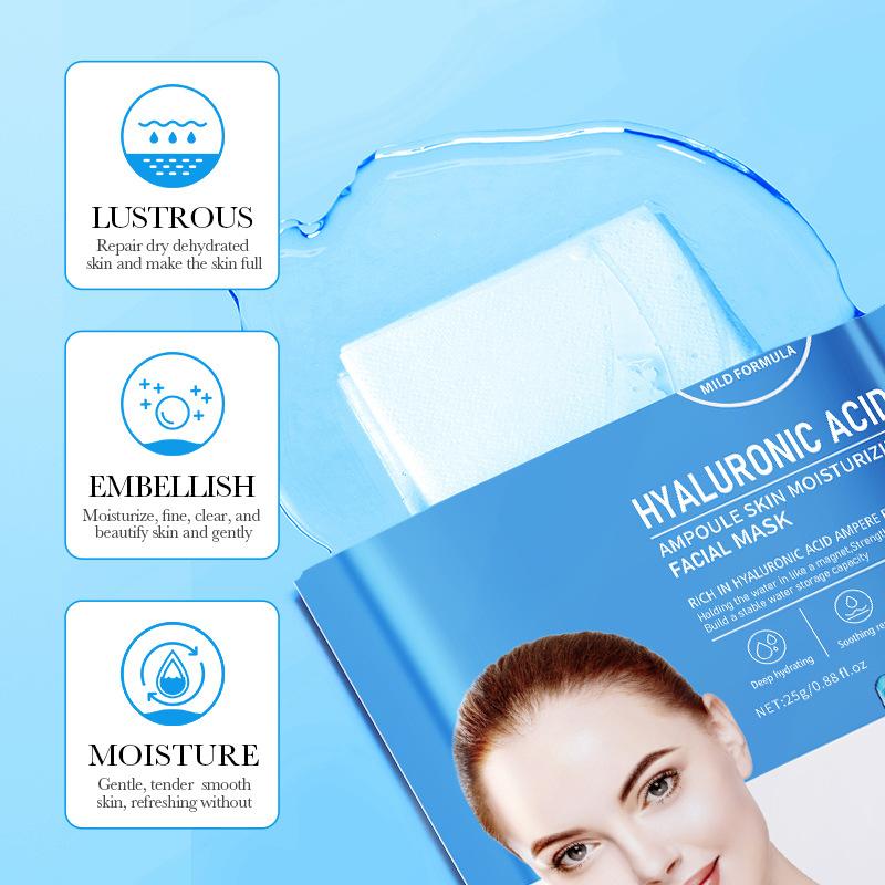 Маска для лица с ампулами гиалуроновой кислоты ZOZU Hyaluronic Acid Hydrating Mask