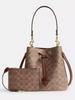 KOUJIA 2025 Rowan Bucket Bag: Classic Monogram Mother-and-Child Shoulder/Crossbody Handbag