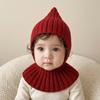 Ear Protector Children Pullover Hat Comfortable Earmuffs Cap Knitted Scarf Cap  Autumn Winter