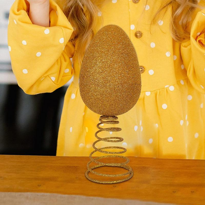 Весеннее Пасхальное Украшение на Дерево Блестящие пенопластовые яйца Топпер для Пасхального Дерева Многоцелевое Украшение для Вечеринок по случаю Дня Рождения Семьи