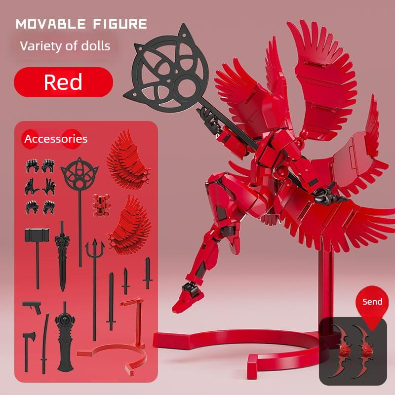 DIY Макет 3D-печатные 13 Фигурок Игрушки ангел Подвижный Робот-трансформер Фигурки Действия Манекен Игрушки-антистресс для Мальчиков Подарки