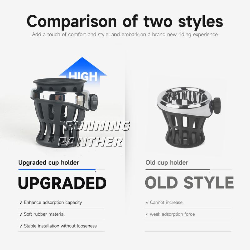 New For Harley Yamaha Kawasaki Suzuki Indian Honda GL1800 GL1500 F6B Motorcycle Universal Water Bottle Drink Cup Holder Bracket