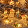 LED Christmas String Lights Cartoon Santa Claus,Snowman,Tree Shaped String Light Festival Light