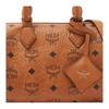 MCM Ella Silver Tone Metal Hardware Boston Bag Shoulder Crossbody Women Handbags Cognac MWBFAEA03CO001