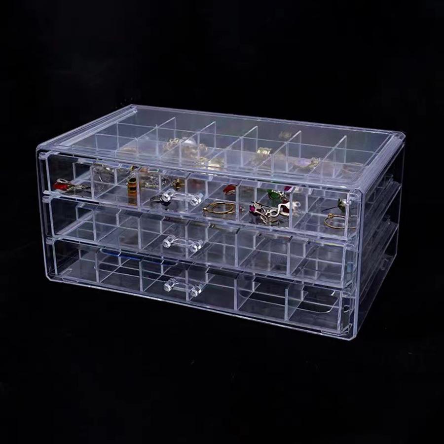 72 Grid 3-Layer Jewelry Storage Box - Elegant Practical Display Stand for Jewelry Storage Box