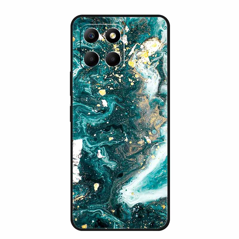 Чехол для Honor X6a Животные ТПУ Силикон Мягкая Задняя Крышка Телефона для Huawei Honor X6a HonorX6A 2023 Защитный Волк Черный Крутой Чехол